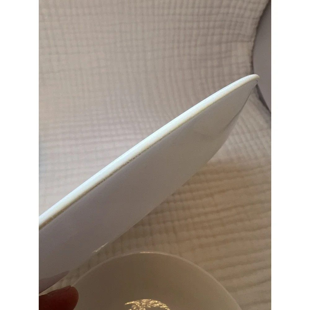 Corelle Winter Frost White Replacement Plates Lot 2 Dinner 2 Salad Corning USA